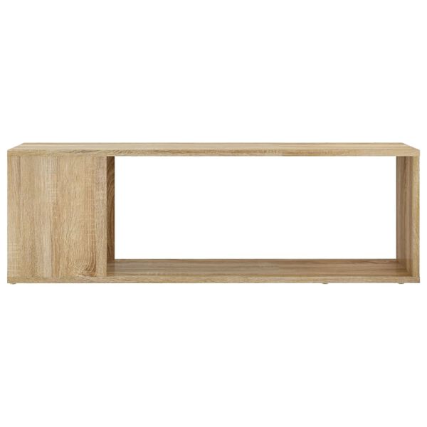 vidaXL Mueble para TV madera contrachapada roble Sonoma 100x24x32 cm