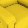 vidaXL Sill&oacute;n de masaje elevable de tela amarillo claro