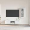vidaXL Conjunto de mueble de TV FLORIN brillante Madera de ingenier&iacute;a