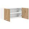 vidaXL Mueble colgante con puerta Roble artesanal 80 x 31 x 40 cm