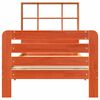 vidaXL Estructura de cama sin colchón madera maciza marrón 75x190 cm