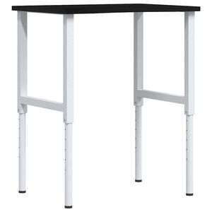 vidaXL Banco de trabajo madera roble marr&oacute;n oscuro 80x60x(71,5-98) cm