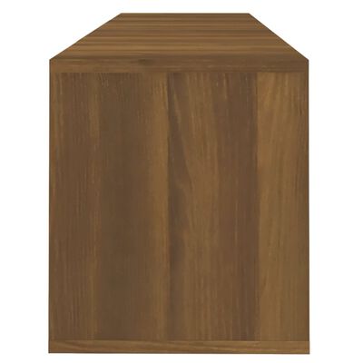 vidaXL Mueble para TV madera contrachapada marrón roble 120x30x40,5 cm