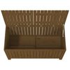 vidaXL Caja de almacenaje jardín madera pino marrón miel 121x55x64 cm