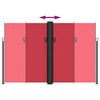 vidaXL Toldo lateral retráctil rojo 220x1200 cm