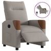 vidaXL Sill&oacute;n reclinable el&eacute;ctrico tela gris taup&eacute;