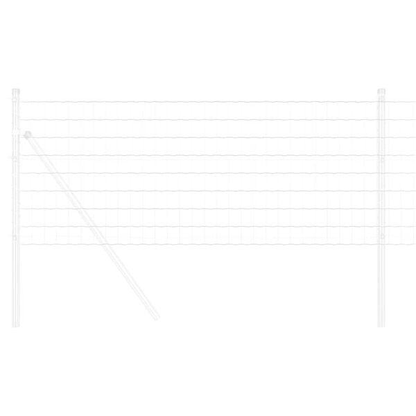 vidaXL Cerca Euro Plateado 0.6 x 25 m