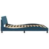 vidaXL Estructura de cama con cabecero Dover terciopelo azul 160x200 cm