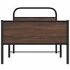 vidaXL Estructura de cama sin colchón 100x190 cm madera marrón roble