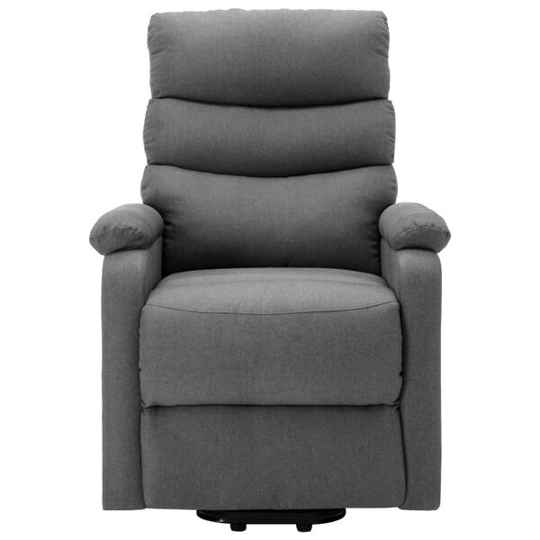 vidaXL Sill&oacute;n elevable tela gris claro