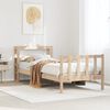 vidaXL Estructura de cama sin colchón madera maciza pino 75x190 cm