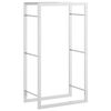 vidaXL Estante para le&ntilde;a acero inoxidable 50x28x94 cm