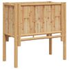 vidaXL Cama elevada Marr&oacute;n 70 x 35 x 70 cm Bamb&uacute;