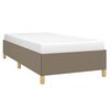 vidaXL Estructura de cama sin colch&oacute;n tela gris taupe 90x190 cm