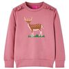 Sudadera infantil color frambuesa 140