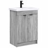 vidaXL Juego de muebles de ba&ntilde;o Sonoma gris 78,5 x 37,5 x 81 cm