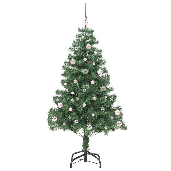 vidaXL &Aacute;rbol de Navidad con 150 LED con soporte Verde 150 cm PVC