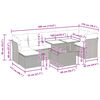 vidaXL Set de sofás de jardín y cojines 8 piezas ratán sintético negro