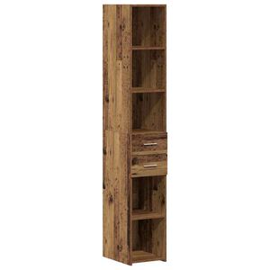 vidaXL Estanter&iacute;a con caj&oacute;n Madera vieja 30 x 42.4 x 185.2 cm