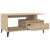 vidaXL Mesa de centro madera contrachapada roble Sonoma 90x49x45 cm
