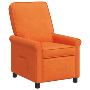 vidaXL Sill&oacute;n reclinable Naranja 69 x 95 x 101 cm Tela