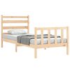 vidaXL Estructura de cama sin colch&oacute;n madera maciza de pino 90x200 cm