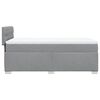 vidaXL Cama box spring con colch&oacute;n tela gris claro 90x190 cm