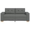 vidaXL Sof&aacute; Loveseat gris oscuro 180x77x82 cm de tela
