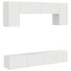 vidaXL Conjunto de mueble de TV 4 pcs brillante Madera de ingenier&iacute;a