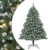 vidaXL &Aacute;rbol de Navidad artificial Verde 210 cm PVC, Pl&aacute;stico y Acero