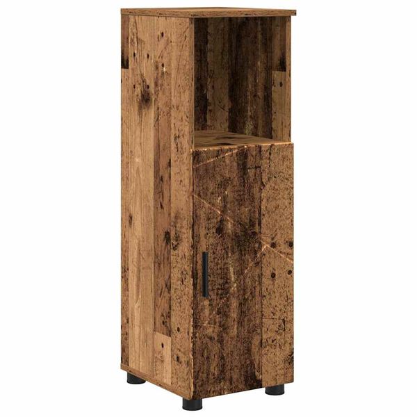 vidaXL Gabinete de Baño con puerta Madera Vieja 30 x 35 x 95 cm