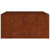 vidaXL Jardinera de acero corten 80x80x40 cm