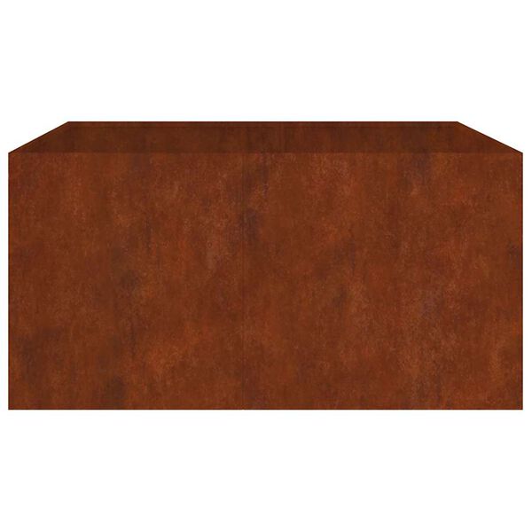 vidaXL Jardinera de acero corten 80x80x40 cm