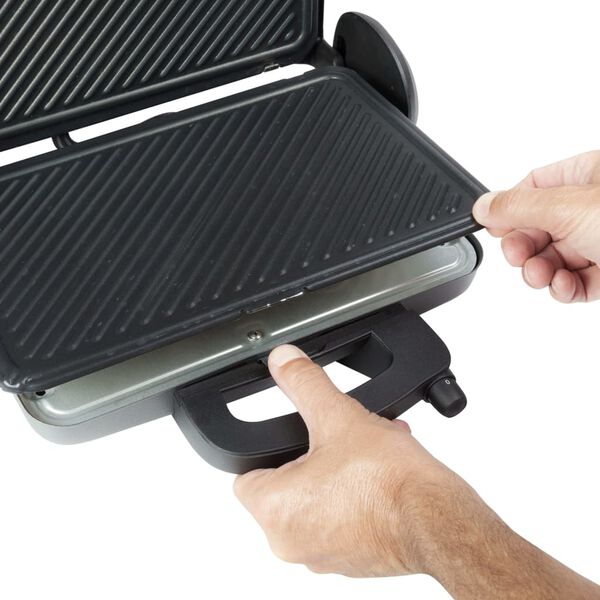 Bestron Grill de contacto Viva Italia ACG380 1800 W gris 31x22 cm