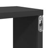 vidaXL Estantes cubo de pared 2 uds contrachapado gris 100x15x30 cm