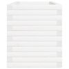 vidaXL Jardinera de madera maciza de pino blanca 110x40x46 cm