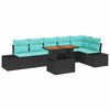 vidaXL Conjunto de Comedor de Jard&iacute;n 7 uds. 6-N&uacute;mero de plazas