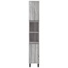 vidaXL Armario de baño madera contrachapada gris Sonoma 30x30x190 cm