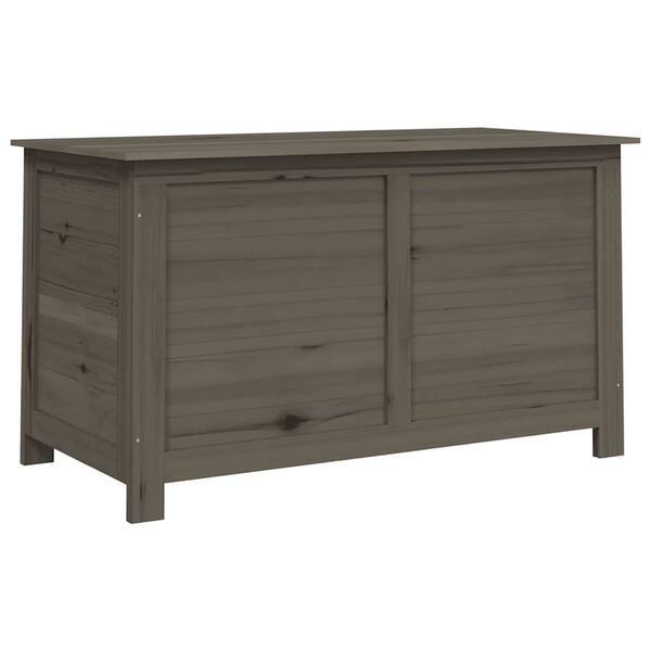 vidaXL Baúl para cojines madera de abeto gris antracita 100x50x56 cm