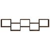 vidaXL Estante cubo de pared 5 compartimentos madera roble ahumado