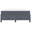 vidaXL Estructura de cama con colch&oacute;n Gris oscuro 160 x 200 cm tela