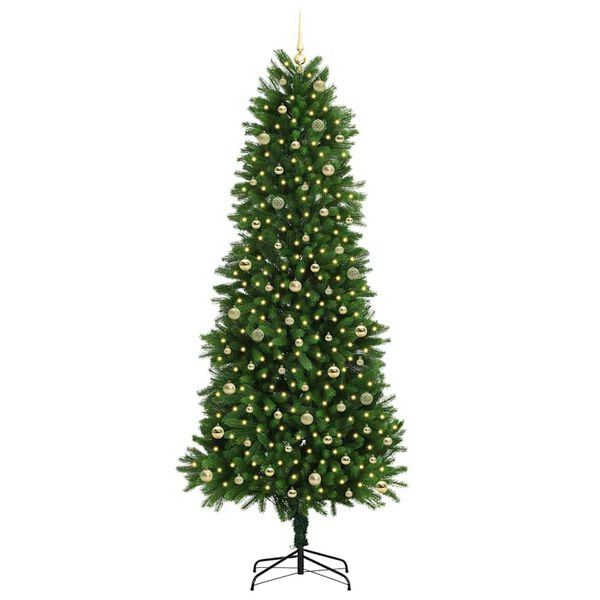 vidaXL &Aacute;rbol de Navidad con 300 LED con soporte Verde 240 cm PE