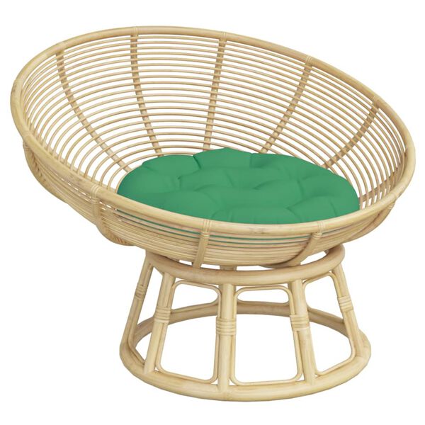 vidaXL Coj&iacute;n redondo tela Oxford verde &Oslash; 60x11 cm