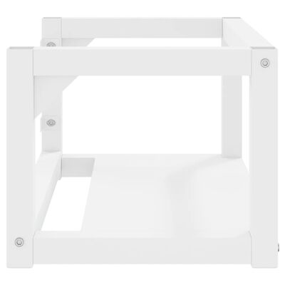vidaXL Estructura de lavabo suspendido hierro blanco 59x38x31 cm