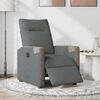 vidaXL Sill&oacute;n reclinable el&eacute;ctrico de tela gris oscuro