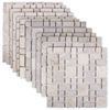 vidaXL Baldosas de Mosaico Crema 30 x 30 cm M&aacute;rmol