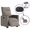 vidaXL Sill&oacute;n el&eacute;ctrico reclinable elevable de tela gris taupe