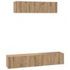 vidaXL Conjunto de mueble de TV 4 uds. Roble artisan