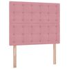 vidaXL Cama con almacenamiento y colch&oacute;n Rosa 120 x 200 cm Terciopelo