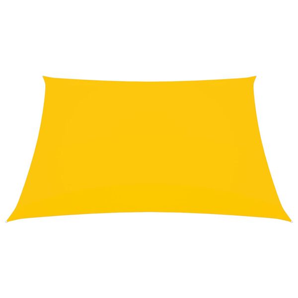 vidaXL Toldo de vela cuadrado tela Oxford amarillo 3,6x3,6 m